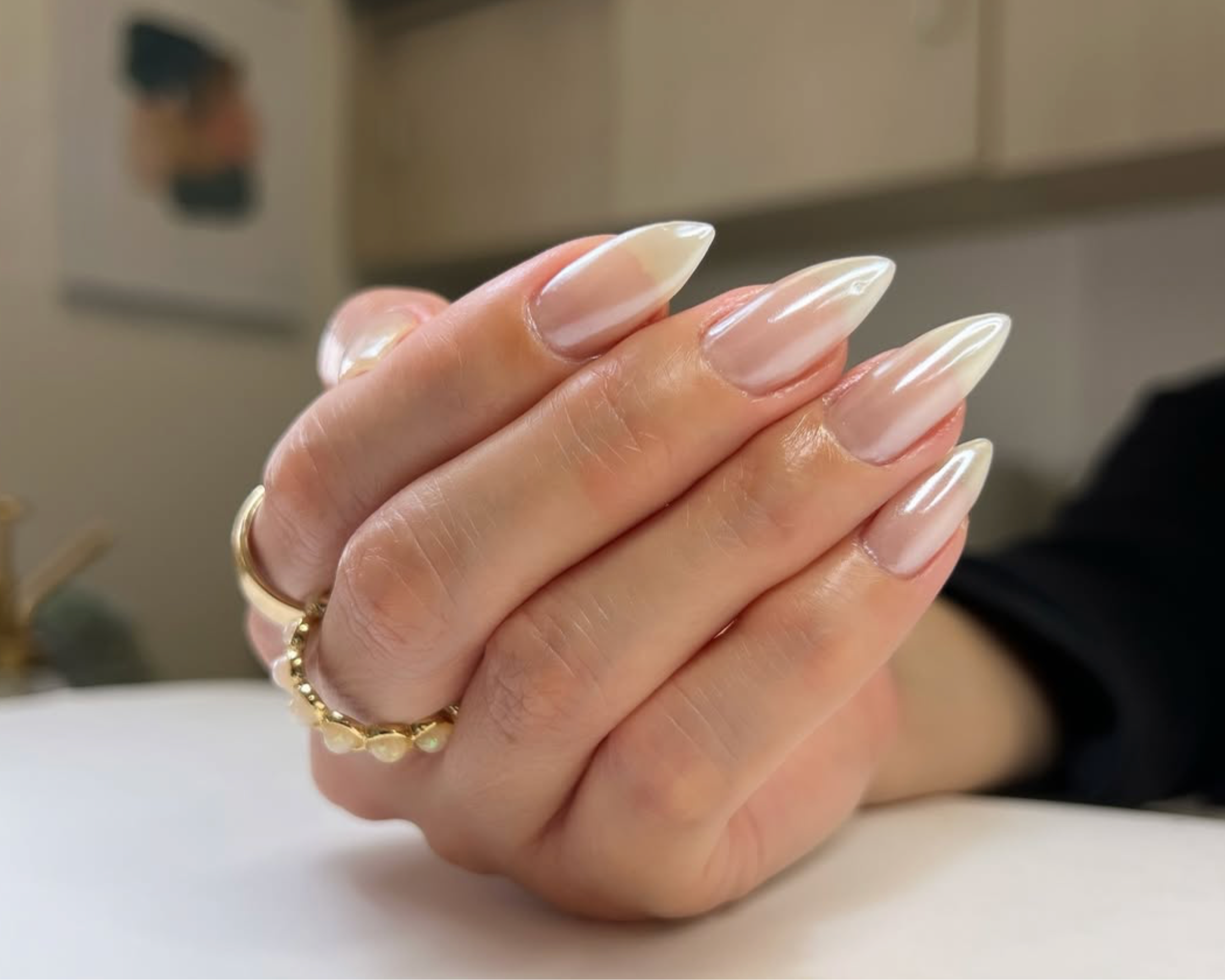 chrome stiletto nails
